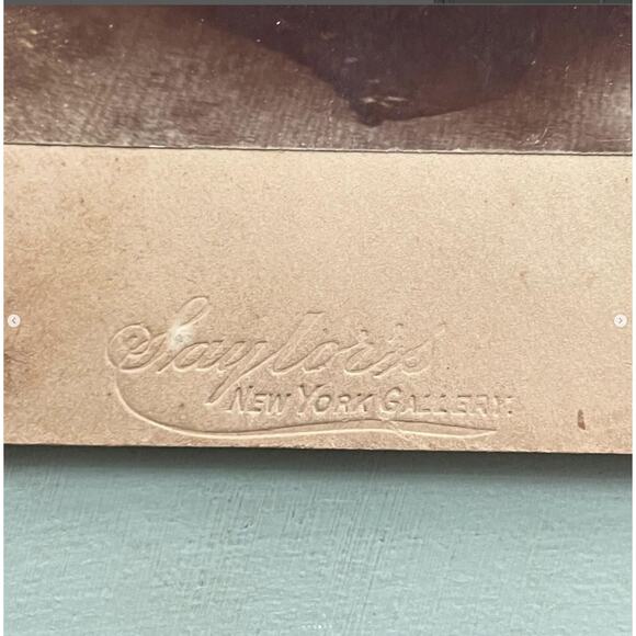 Antique Cabinet Card 1800s Photograph Vintage Reading PA Creepy Halloween Baby - Picture 4 of 6